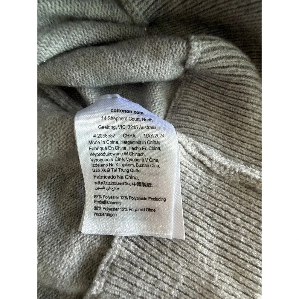 Cotton On‎ M Gray Sleeveless Knit Tank Sweater